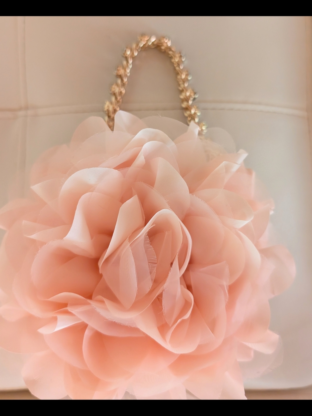 Badgley Mischka evening bag with Large Flowers